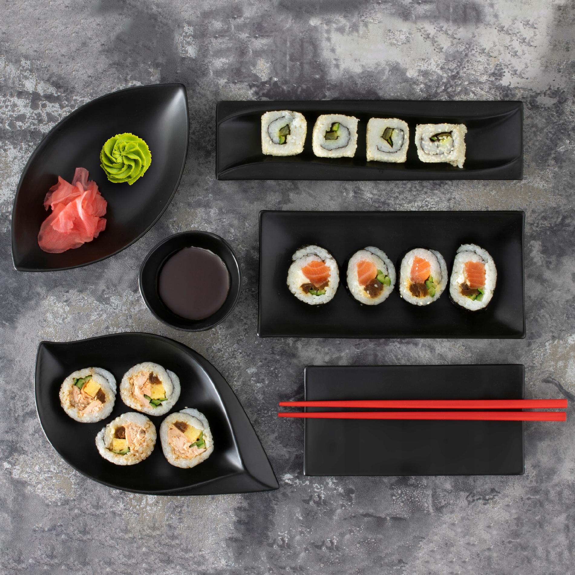 SALATERKA 26CM ŁÓDKA CZARNA AMBITION SALSA