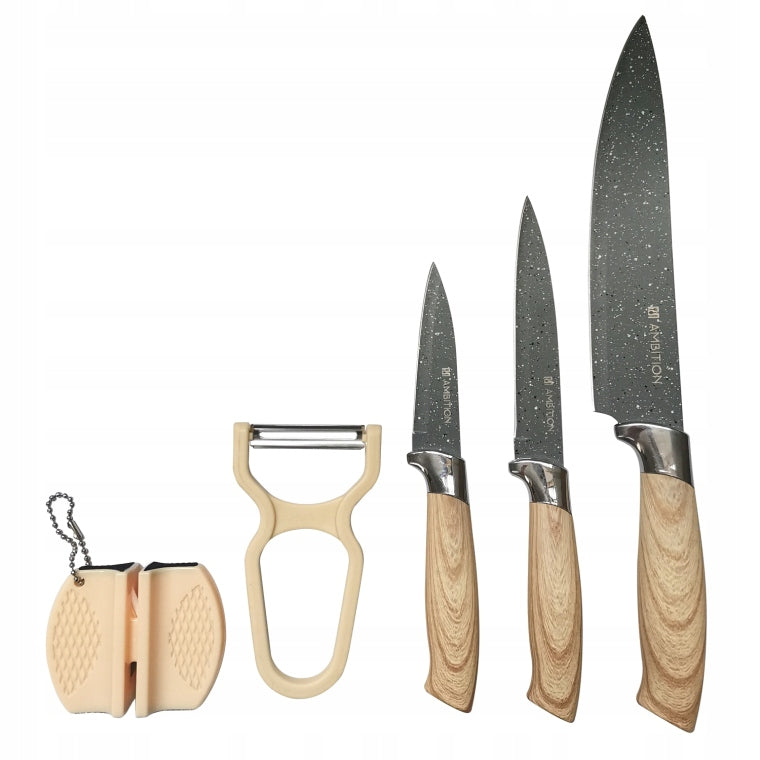 320158 AMBITION KENYA KOMPLET ZESTAW NOŻY 5 EL.