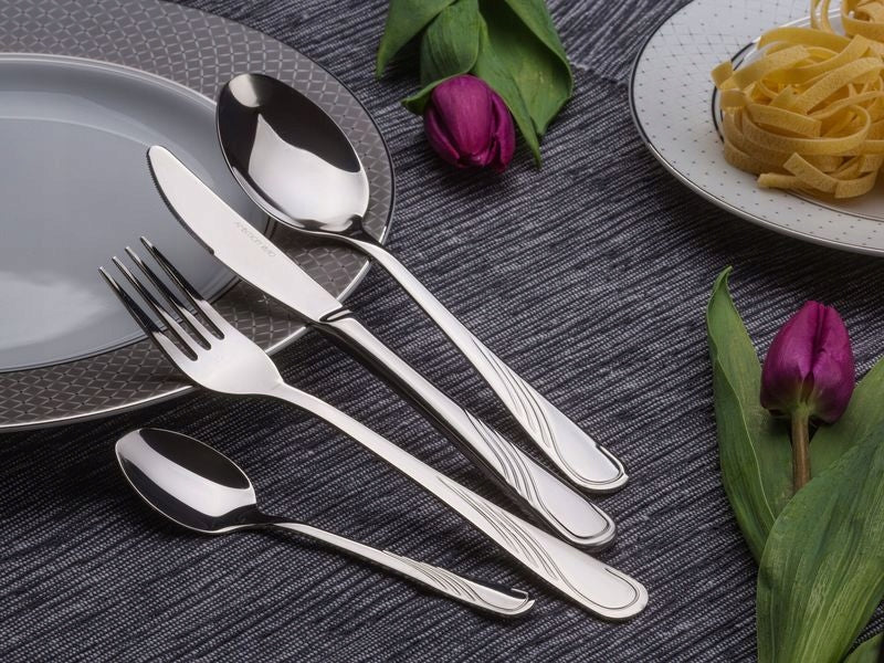 AMBITION 36 SZTUĆCE NIERDZEWNE NAPOLI ZESTAW KOMPLET 24 + 12 WIDELCZYK KAWY