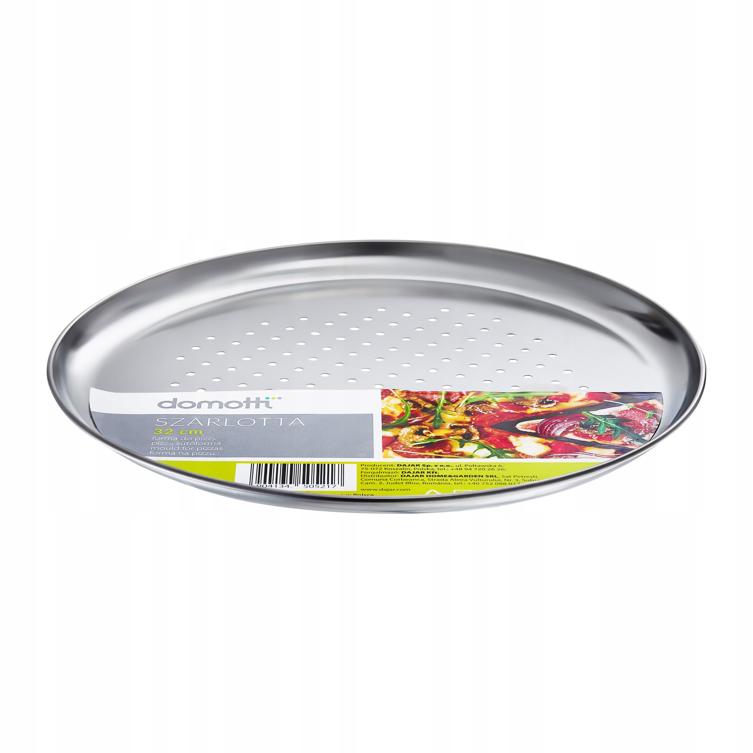 Blacha do pizzy Domotti 32 x 32cm średnica 32cm
