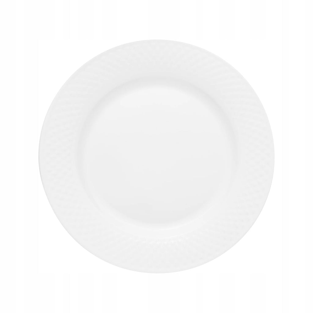 37625 Talerz deserowy porcelana Sonia 19 cm biały AMBITION