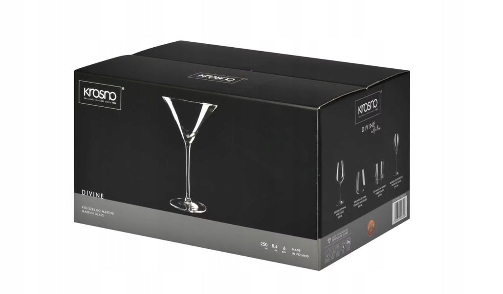 Kieliszki do Martini DIVINE 250ml KROSNO nowoczesne 6szt
