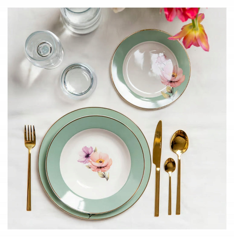 Talerz obiadowy głęboki Ambition Flores