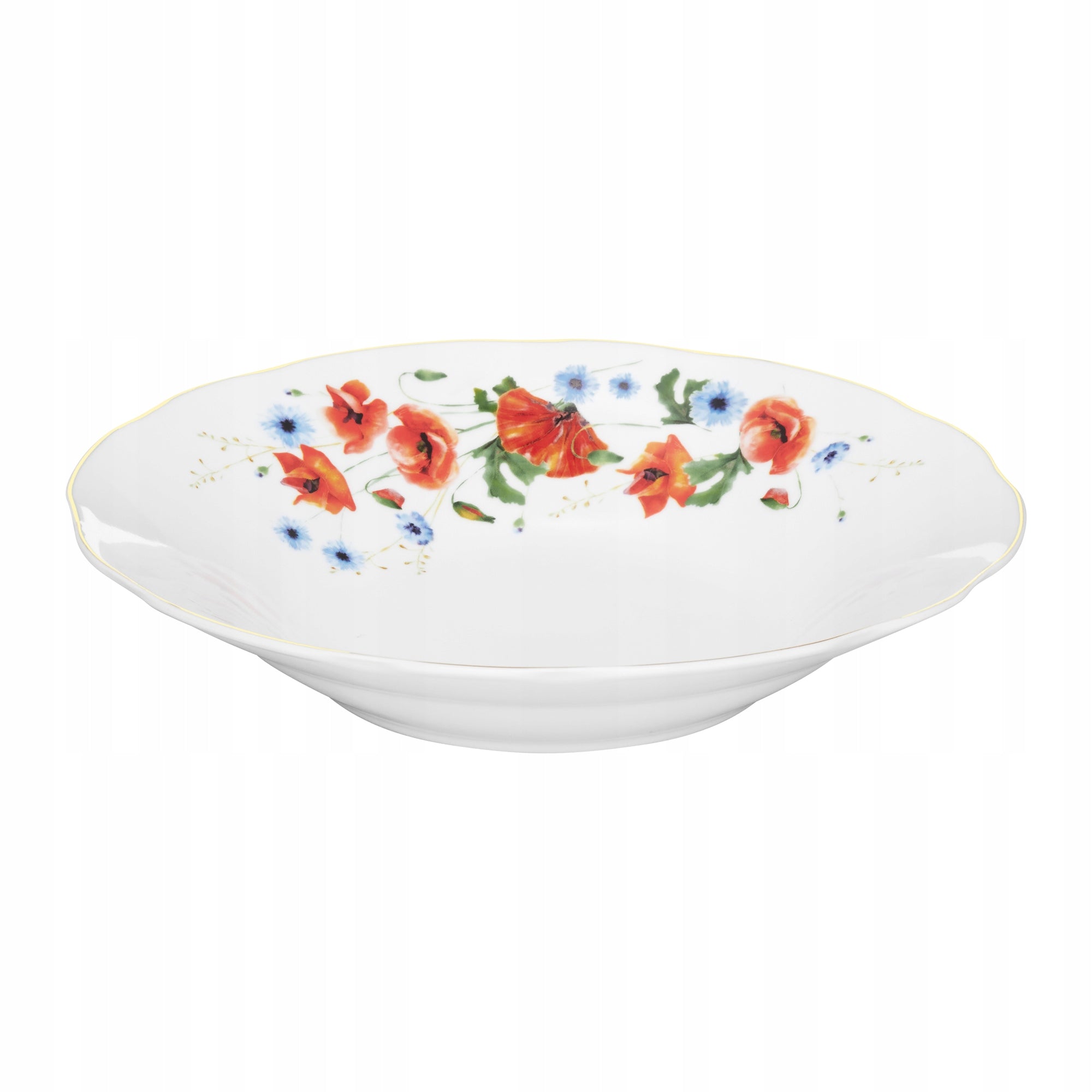 Talerz obiadowy głęboki Domotti Poppies 23 cm