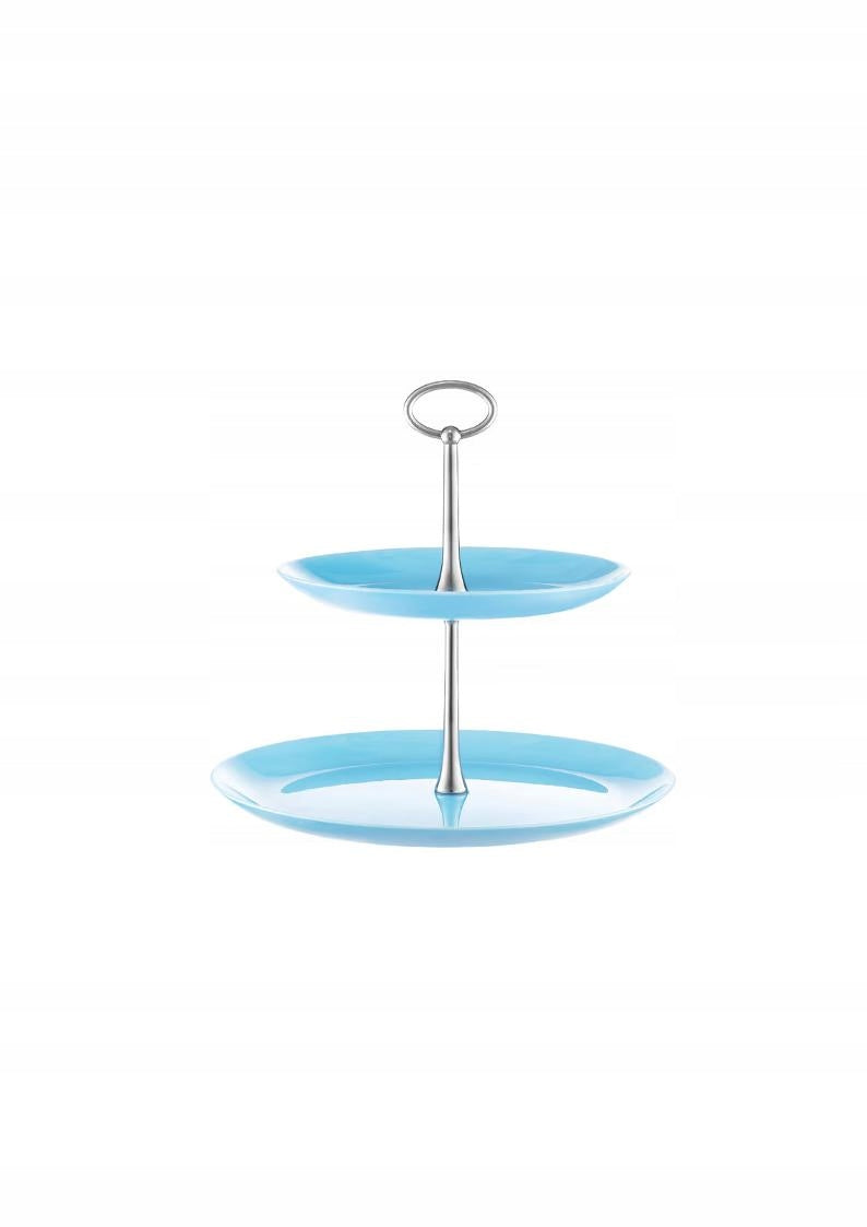 Patera Luminarc Valencia 25cm niebieska 2 poziomy