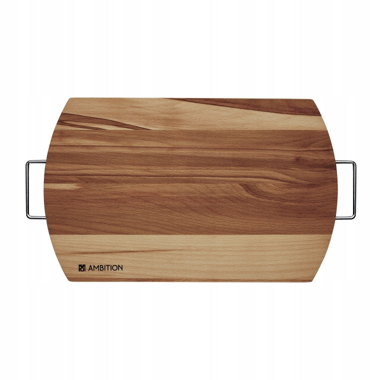 23952 Deska drewniana do krojenia z uchwytami Woody 40 x 25 cm DOMOTTI