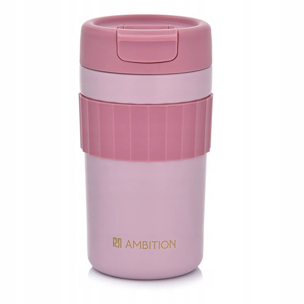 KUBEK TERMICZNY RÓŻOWY NINO AMBITION 450 ML