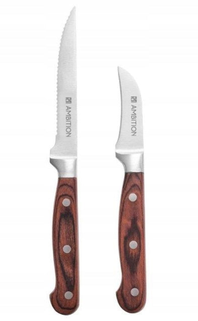 320043 AMBITION BORDE 2 NOŻE NÓŻ DO STEKÓW 11,5 CM I OBIERAK 5 CM