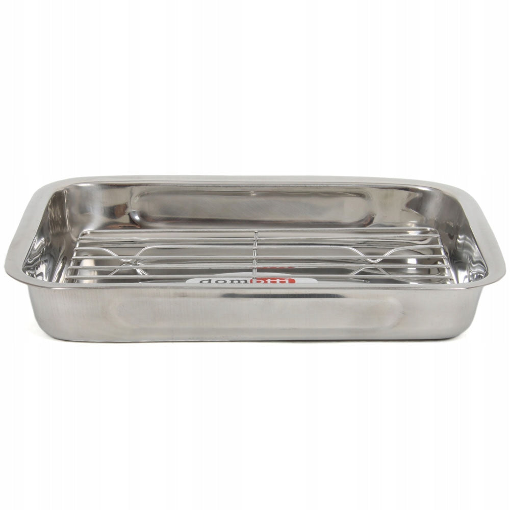 Brytfanna (35x26 cm) z rusztem nierdzewnym Domotti