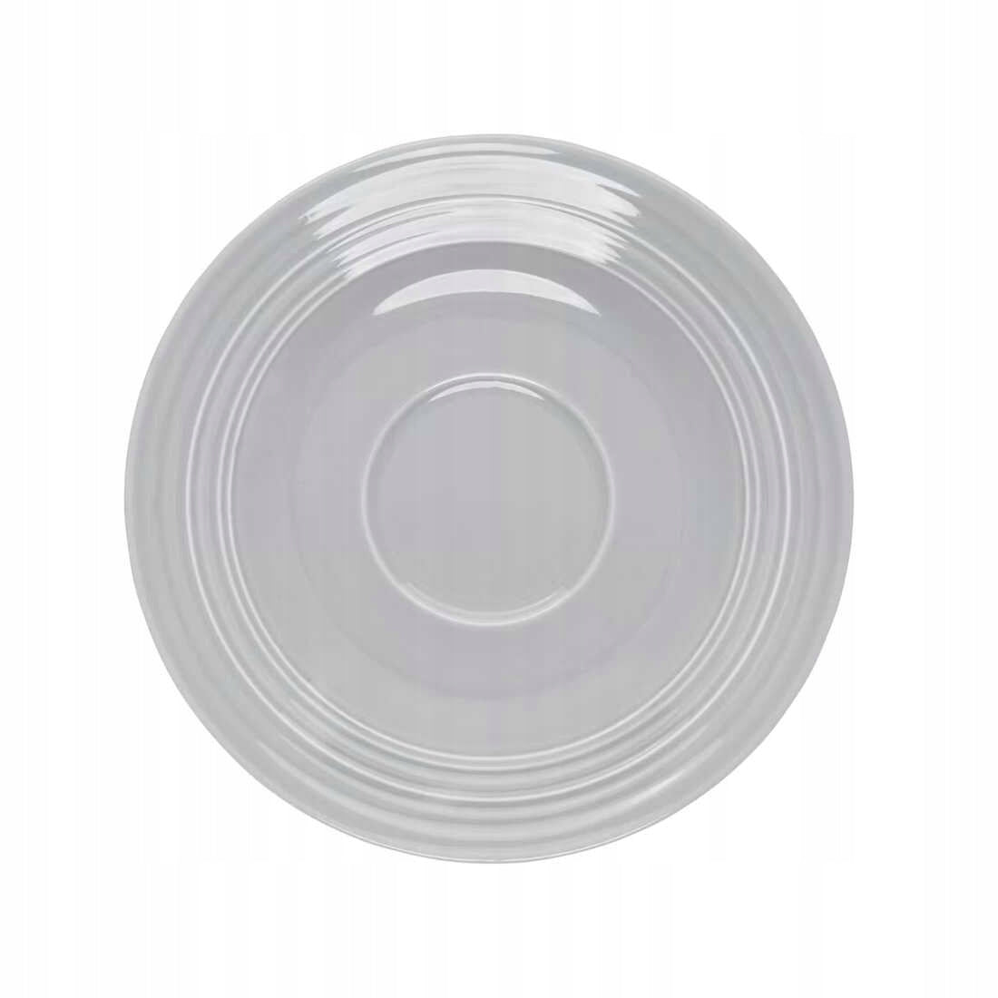 AMBITION LINEA SPODEK POD FILIŻANKĘ 15,5 CM SZARY 1 SZT PORCELANA
