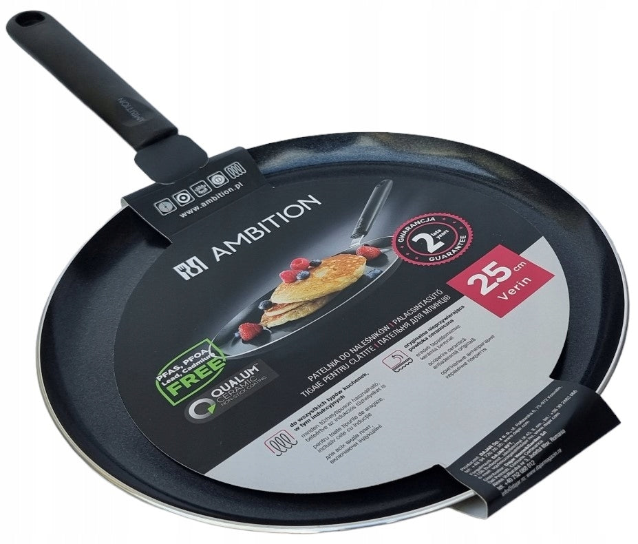 Patelnia do naleśników Ambition VERIN 25 cm non-stick (nieprzywierająca)