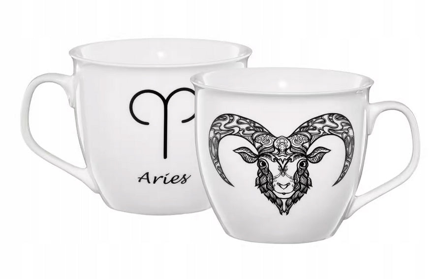 Kubek Ambition Zodiac porcelana 550 ml BARAN