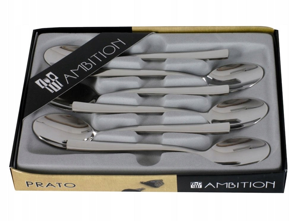 Łyżeczka do herbaty połysk Ambition Prato 6 szt.