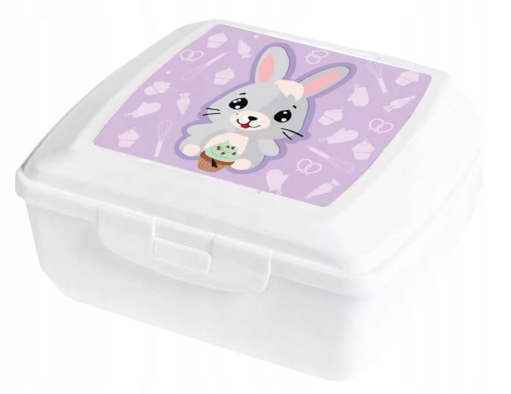 AMJ-EDDIE I BUNNY Śniadaniówka LunchBox 0,85 l Fiolet-Muff Ambition Junior