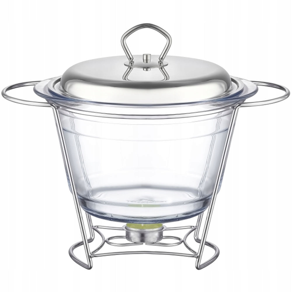 Naczynie żaroodporne okrągły Ambition Helios 4 l z podgrzewaczem