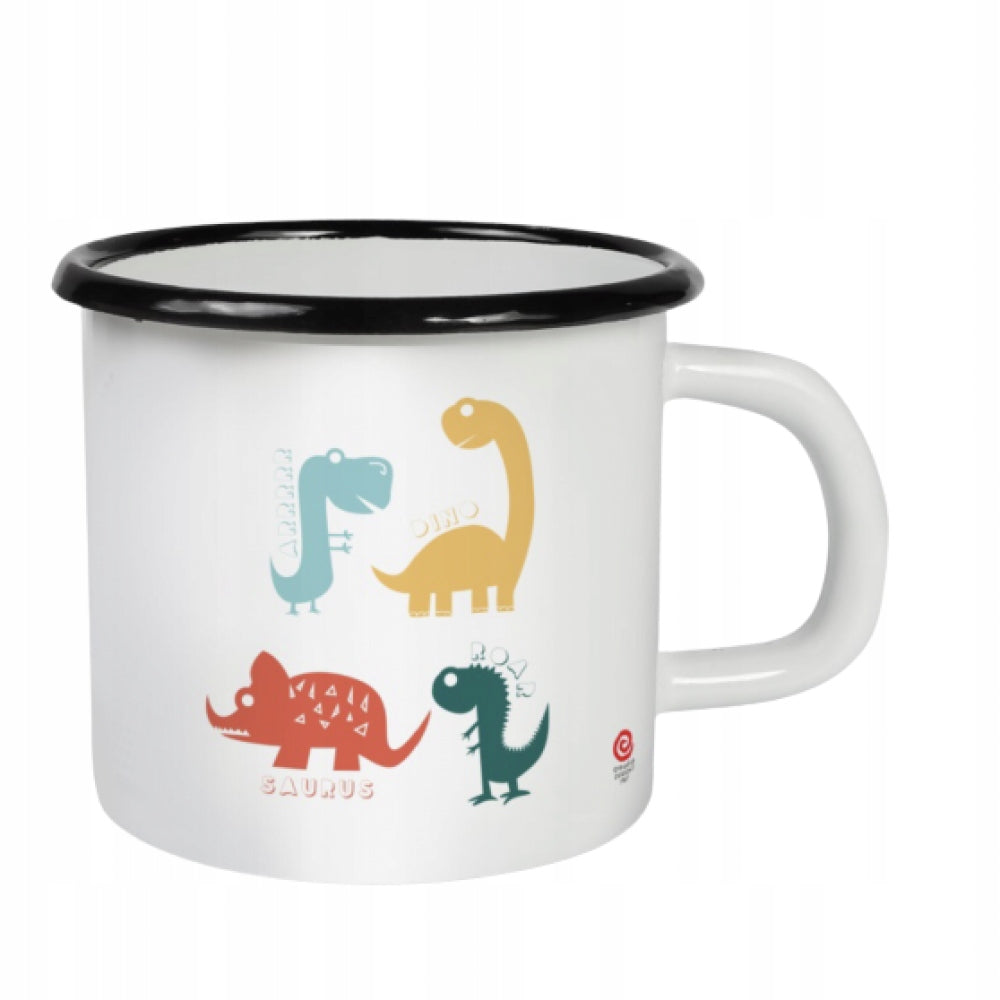 Kubek Emalia Olkusz Dinozaury metal 500 ml dj.