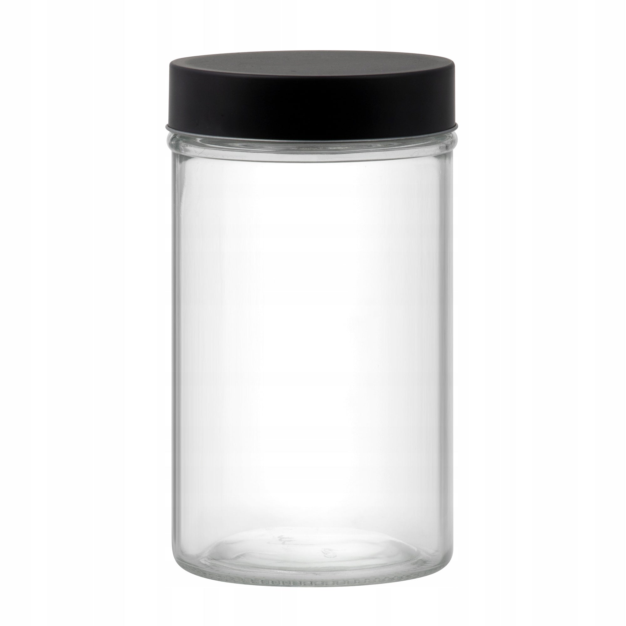 45317 Słoik do przechowywania okrągły Milos 1 l czarny DOMOTTI