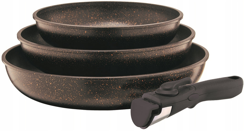 PATELNIE AMBITION 20/24/28cm BLACK/GOLD INDUKCJA
