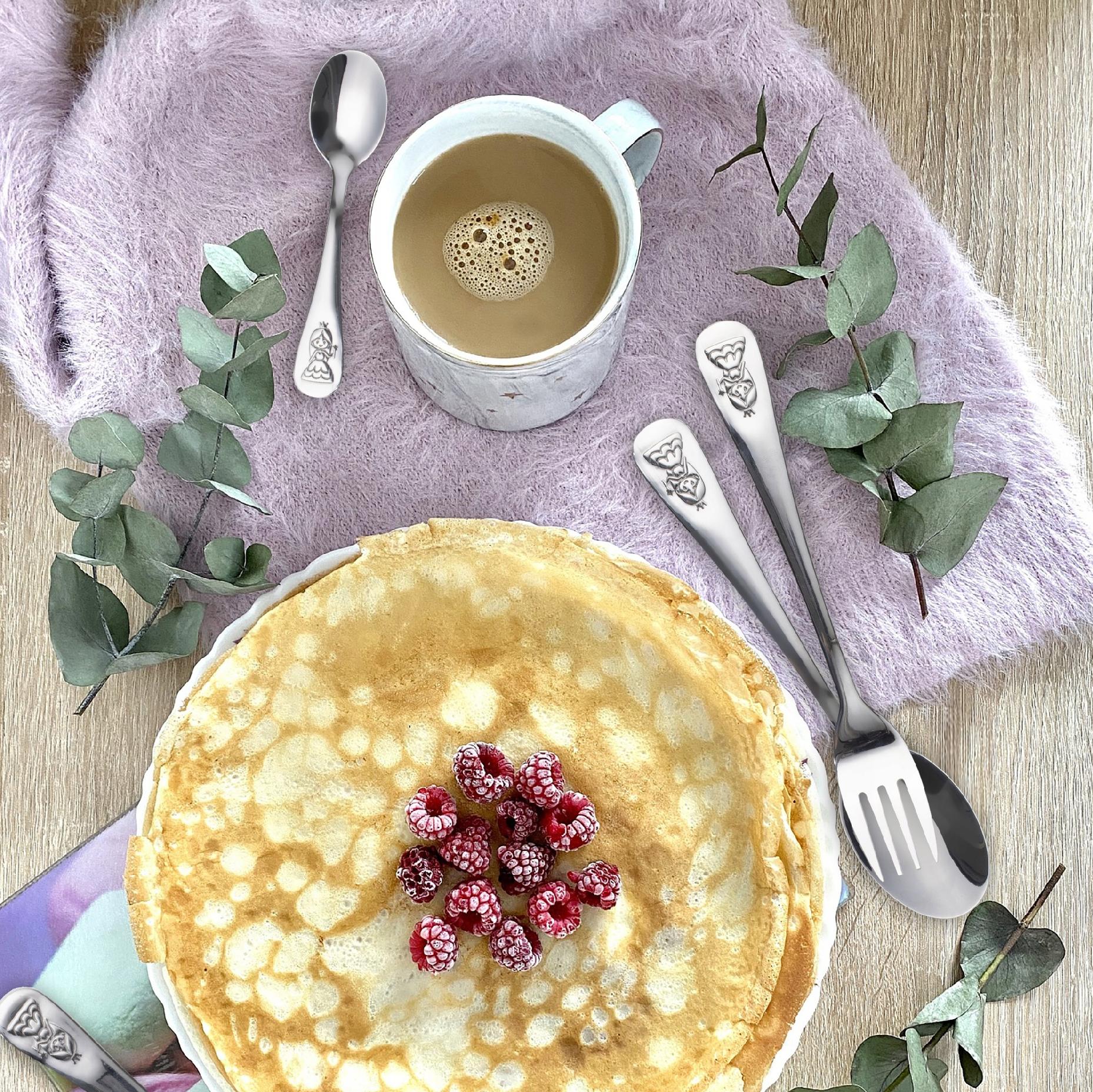 AMBITION JUNIOR KOMPLET SZTUĆCÓW DLA DZIECI VICA 4-ELEMENTOWY KSIĘŻNICZKA