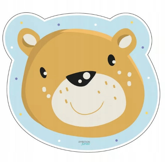 Mata stołowa podkładka Eddie miś 35 x 31 cm niebieska AMBITION JUNIOR