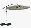 47542 Parasol ogrodowy boczny z podstawą 3 m szary PATIO