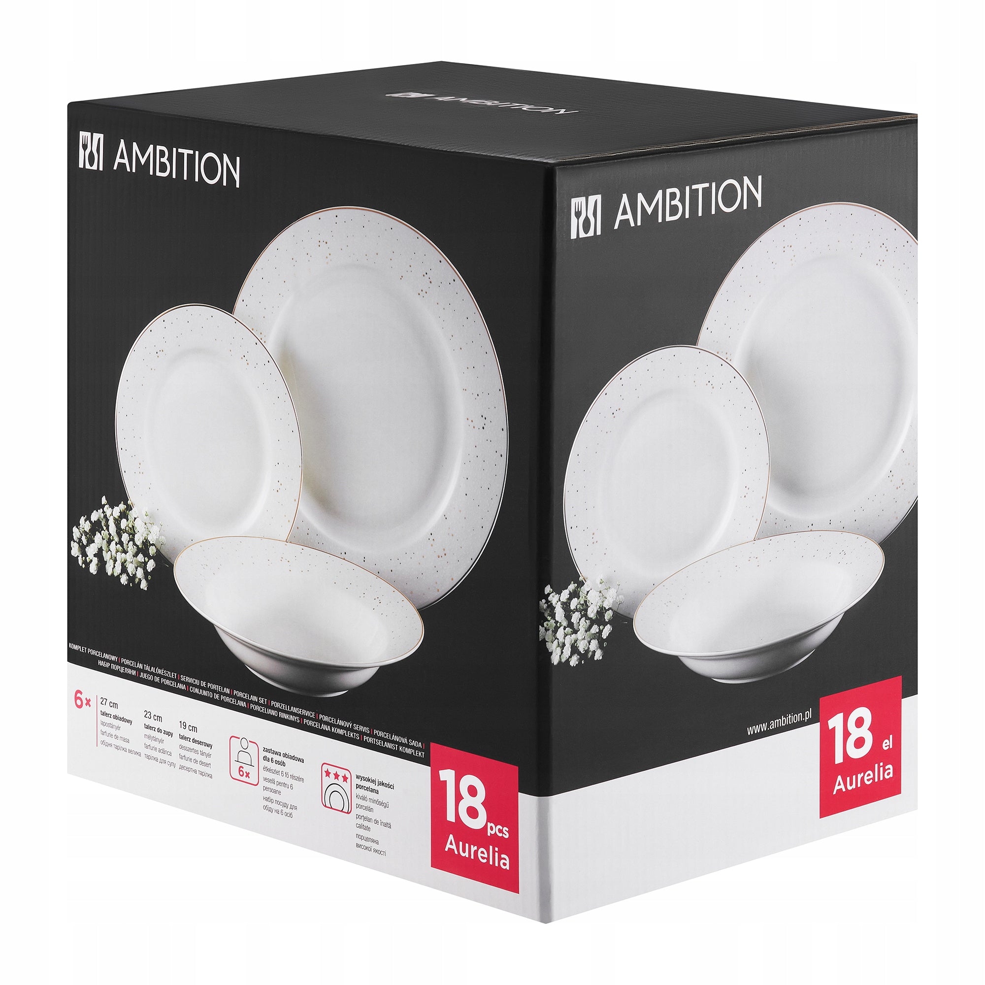 66508 serwis obiadowy dla 6 osób Aurelia 18-elementowy AMBITION