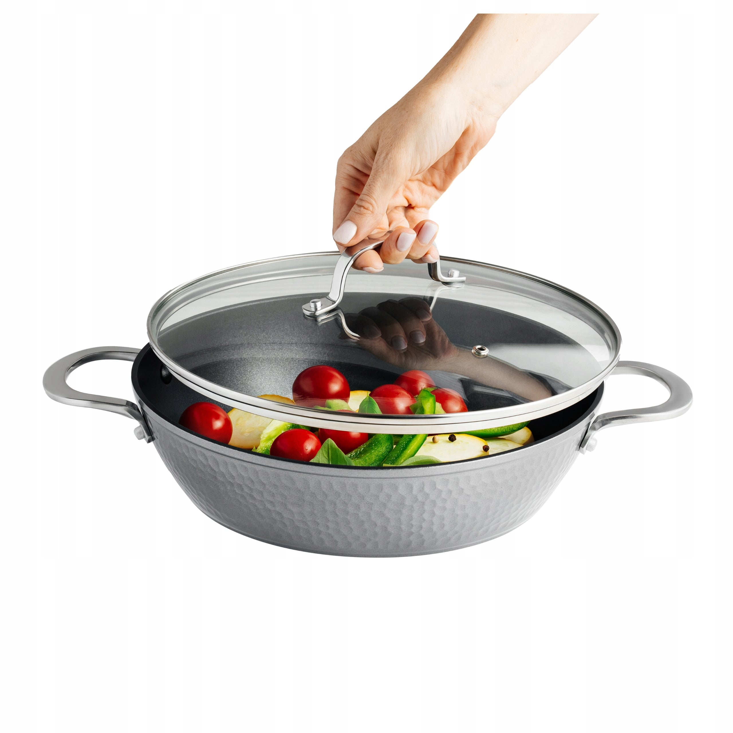 Patelnia tradycyjna Ambition BU 28 cm non-stick (nieprzywierająca)