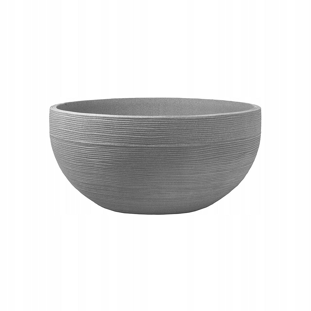 90148 Donica ogrodowa okrągła 60 x 28 cm szary PATIO
